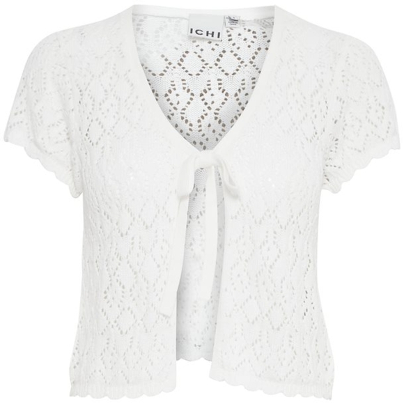 ICHI Ihdotties Crochet Cardigan White S - Picture 6 of 15